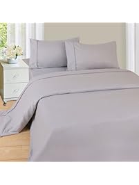 Lavish Home 1200 4-Piece Sheet Set, Queen, Silver