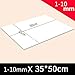 Shanghaipop 1Pcs EVA Foam Sheets 35x50cm Kids Handmade DIY Craft Cosplay Model 1~10mm Thickness (35cm x 100cm x 5mm, White)