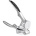 Homarden Garlic Press Mincer Tool - Handheld Garlic Crusher and Masher Kitchen Tool - Heavy Duty Garlic Smasher and Ginger Press - Self Cleaning Garlic Presser with Handle and Soft Rubber Comfort Grip