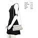 SUMICH Crossbody Purse for Women Quilted Clutch Handbag Dumpling Bag Cloud Purse Ruched Bag Handmade Leather Hobo Bag (Silver)