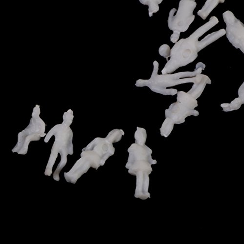 200PCS Weiß / Hellgrau Modellbahn Personen Figuren Gradeinteilung TT – Bild 7
