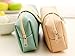 Mziart Minimalist Style Cartoon Bearded Pencil Case Pencil Pouch Cosmetic Makeup Bag, Set of 2
