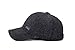 YAKER Men's Winter Warm Woolen Peaked Baseball Cap Hat with Earmuffs Metal Buckle (C Black)