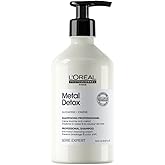 L'Oréal Professionnel Metal Detox Sulfate-Free Shampoo for Color Treated Hair, Damaged Hair & Breakage, Anti-Metal, Serie Exp