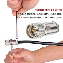 PL-259 Connectors Male UHF Type Attach Adapter End
