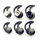 Vezukv Bose Replacement Earbuds Tips Noise Isolation Compatible for Bose Earphones 3 Pairs S M L fit Bose QC30 QuietControl QC20 QC30 QC20i SoundSpor Wireless in-Ear SIE2 SIE2i IE2 IE3 (LMS)
