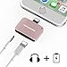 Lightning Adapter for iPhone 7/7 Plus,Ancent 3nd Generation Lightning to Aux 3.5mm Audio Headphone and Charge Cable Splitter Compatible for iOS 10.3-Rose