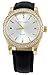 Gino Milano Women's Gold Leather Band Watch & Matching Tri-Fold Wallet Set - Black