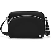 MEXS Everywhere Crossbody Bag 2L Metal Hardware, Casual Crossbody Bags for Women Travel Purse Shoulder Handbags Wallet