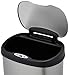 AmazonBasics Automatic Trash Can Set -12 Liter and 50 Liter, Stainless Steel