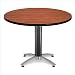 OFM Round Multi-Purpose Table, Metal Mesh Base, 42", Cherry