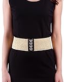 HDE Women's Cinch Belt Elastic Stretch Fashion Waist Band W/Clasp Buckle XS-5X