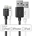 Apple MFi Certified Set of 1 Black 1 White Fenix iPhone Cable Lightning to USB Data Charge Cables 3FT / 0.9M for iPhone 6 (4.7) 6 Plus (5.5) 5s 5c 5, iPad Air iPad 4 iPod 5 [90 Day Warranty]