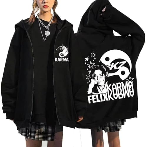 Amazon.com: Outofgas SKZ New Album ATE Hoodie Jacket Felix Hyunjin