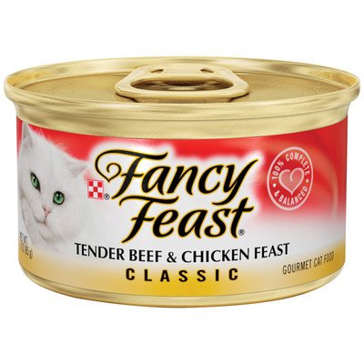 CLASSIC BEEF AND CHICKEN WET CAT FOOD (3-OZ CAN,