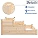 BonusAll 3-Tier 4×4 Feet Outdoor Wooden Elevated Vegetable Garden Bed Planter Kit Grow Gardening – Naturalthumb 3