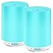 Leknes Essential Oil Diffuser, 120ml Diffuser with 2 Pack Aromatherapy Diffuser Portable Ultrasonic Cool Mist Humidifier with Mist Mode Adjustment,7 LED Colors and Waterless Auto Shut-Off for Home