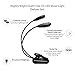 Mighty Bright 51810 Duet2 Clip On Music Stand Light, 4 Bright White LEDs on 2 Flexible Necks, Durable, 4 Brightness Settings, Includes Gig Bag, Battery Life of 20 Hours plus Included AC Adapter