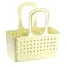 iDesign Orbz Plastic Bathroom Divided Shower Tote, Small College Dorm Caddy for Shampoo, Conditioner, Soap, Cosmetics, Beauty Products, 11.75