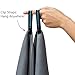 MICRO-MIRACLE XXL Travel Towel - 2 Quick Dry and Extra Soft Microfiber Towels, Lightweight and Compact for Gym, Swim Practice, Travel, Backpacking, Camping, RV, Beach, Camping (Charcoal Gray)
