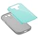 Galaxy S3 Case, RANZ Grey with Aqua Blue Hard Impact Dual Layer Shockproof Bumper Case for Samsung Galaxy S3 III (i9300)