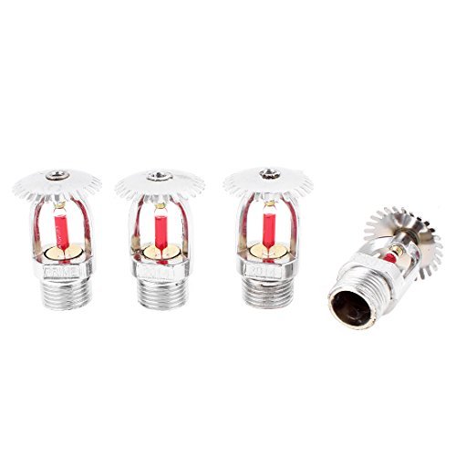 DealMux Upright Standard Fire Sprinkler Head 1/2NPT 68 Centigrade 4pcs