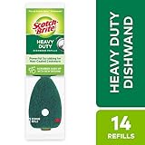 Scotch-Brite Heavy Duty Dishwand Refill, Keeps Hands Out of The Mess, 14 Refills