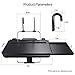 Ma Way Car Laptop Desk, Multi-Functional Tablet Holder Portable Lap Mount Notebook Table Car Seat Travel Tray Steering Wheel Desk
