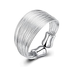 Handmade Hammered Wide Silver Ring 925 Sterling