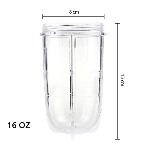 2 PCS Replacement Cups For Magic Bullet Replacement Parts 16OZ Blender