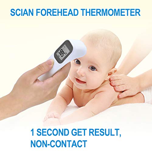SCIAN Forehead Thermometer - Digital Medical Thermometer Instant Accurate Reading, Infrared Thermometer for Fever - Baby Kids, Children, Adults, Infants, Toddlers - Thumbnail 5