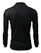 Xpril Men's Double Long Sleeve Layer Turtleneck T-Shirt
