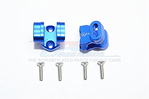 Traxxas TRX-4 Trail Defender Crawler Upgrade Parts Aluminum Rear Axle Mount Set For Suspension Links - 2Pc Set Blue