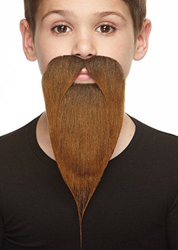 Mustaches Self Adhesive, Novelty, Fake, Small Philosopher Beard, Brown Color