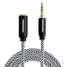 CableCreation 6-Feet 3.5mm Audio Extension Cable, Male to Female with Premium Metal, Compatible Smartphones, Tablets and MP3 Player, Black Color