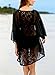 Hibluco Women's Loose Cover Ups Kimono Cardigan Oversized Chiffon Blouses Sheer Tops (Large, K 2)