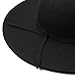 Fashion Vintage Black Lady Wide Brim Wool Felt Bowler Fedora Hat Floppy Cloche