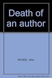Front cover for the book Death of an Author by John Rhode
