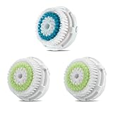 Replacement Brush Head Acne Cleansing 2 Pack and Deep Cleaning Skin 1 Pack