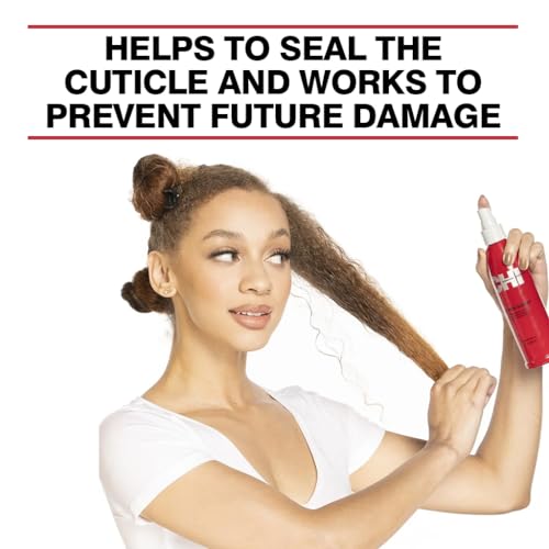 CHI 44 IRON GUARD THERMAL PROTECTION SPRAY, NOURISHING FORMULA HELPS RESIST HEAT DAMAGE TO HAIR & TAME FRIZZ, CLEAR, 8 OZ