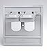 Leviton 1-Gang Duplex Device Wallplate Cover, Oversize, Weather-Resistant, Thermoplastic, Device Mount, Horizontal, 4986-GY, Gray
