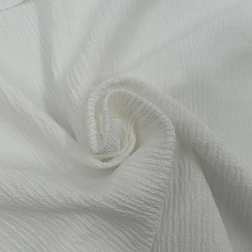 63" Wide Poly Spandex Jacquard Fabric by The Yard - 2-Way Stretch, 155 GSM Medi…