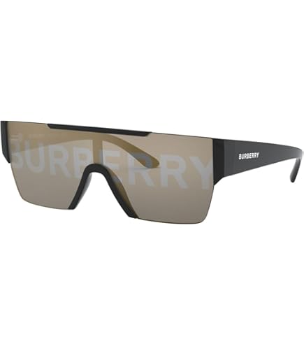 Amazon.com: BURBERRY Sunglasses BE 4293 377381 Black Polar Grey