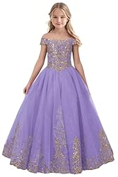 Tulle Flower Girl Dress for Wedding Sparkly