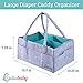 Best Baby Diaper Caddy Organizer - Nursery and Baby Organizer Basket | Portable and Foldable Diaper Organizer for Changing Table | Travel Car Caddy Nursery Storage Bin | Diaper Basket