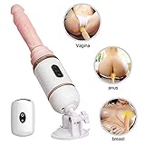 Female Machine Gu-n Wireless Remote Control Heating Massage Multiple Vibrat-ion Modes and Thrusting Levels