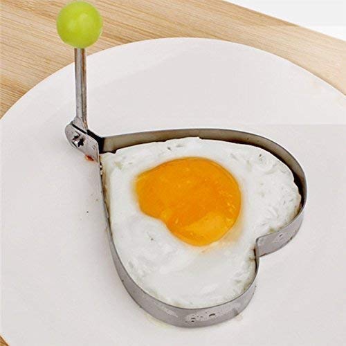 4 Formen für Spiegeleier Spiegeleiformer Pancakes Pfannkuchen Pfanne braten Eierformer 4x Herz