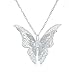 Usstore Women Pendant Lovely Silver Butterfly Pendant Chain Necklace Alloy Jewelry Gift