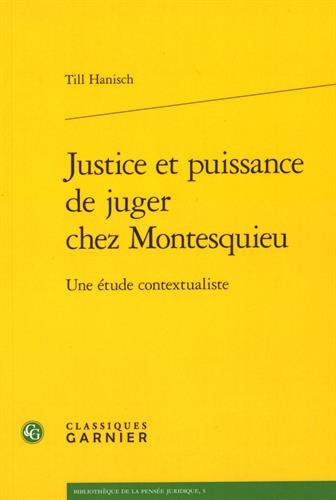 Justice et puissance de juger chez Montesquieu