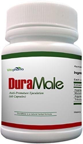 DuraMale 60 Herbal Capsules Pills - Helps to Reduce Premature Ejaculation - Promote Delay Delayed Ejaculation - Prolong Orgasm Sex time Duration - 100% Natural Herbal Product
